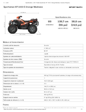 Terenska vozila (ATV) i četverocikli Polaris Sportsman XP 1000 S