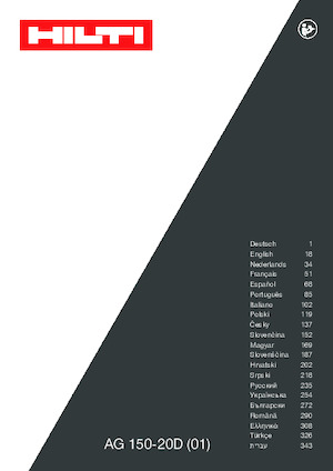 Kutne brusilice Hilti AG 150-20D