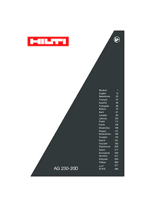 Kutne brusilice Hilti AG 230-20D