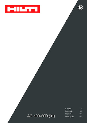 Kutne brusilice Hilti AG 500-20D