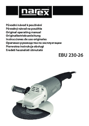 Kutne brusilice Narex EBU 230-26