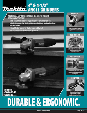 Kutne brusilice Makita GA4030K