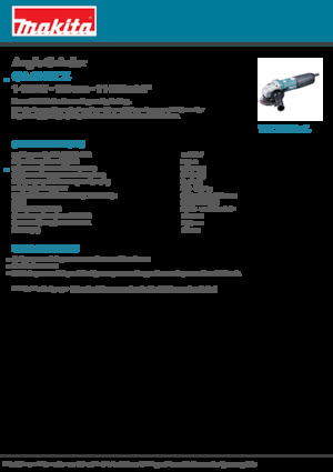 Kutne brusilice Makita GA4040CZ