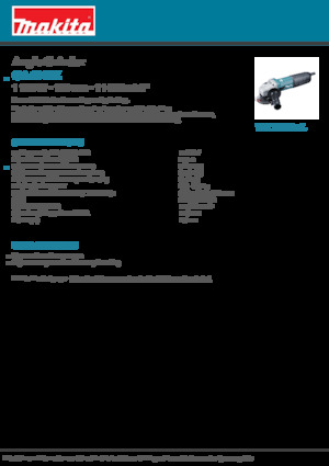 Kutne brusilice Makita GA4040Z