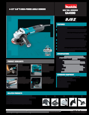 Kutne brusilice Makita GA4590