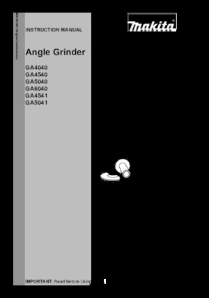 Kutne brusilice Makita GA5040