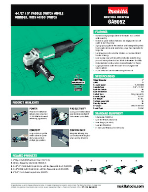 Kutne brusilice Makita GA5052 