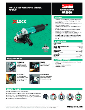Kutne brusilice Makita GA5080