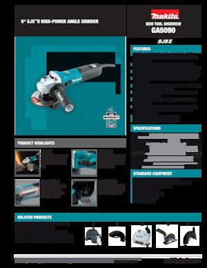 Kutne brusilice Makita GA5090