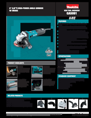 Kutne brusilice Makita GA5091