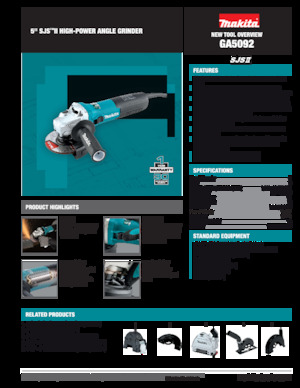 Kutne brusilice Makita GA5092