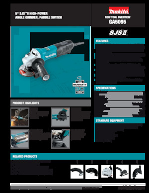 Kutne brusilice Makita GA5095