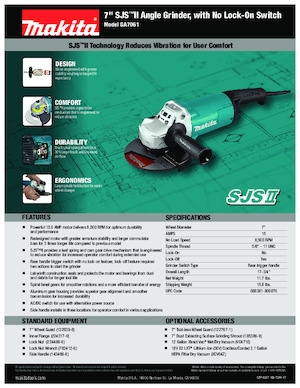 Kutne brusilice Makita GA7061 