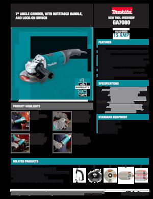 Kutne brusilice Makita GA7080