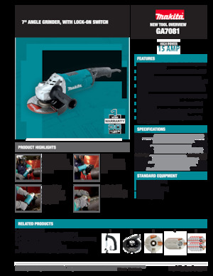 Kutne brusilice Makita GA7081