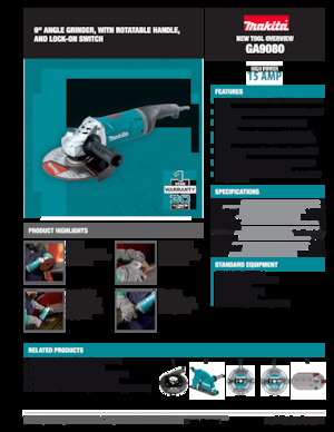 Kutne brusilice Makita GA9080