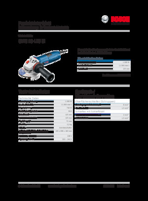 Kutne brusilice Bosch GWS 13-125 CI