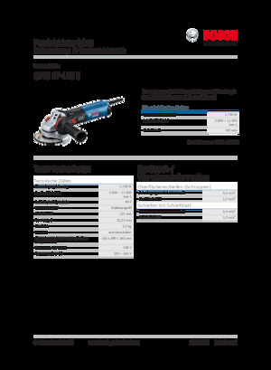 Kutne brusilice Bosch GWS 17-125 S
