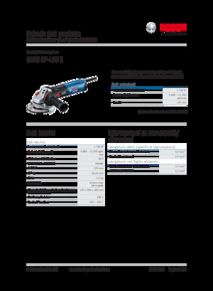 Kutne brusilice Bosch GWS 17-125 S