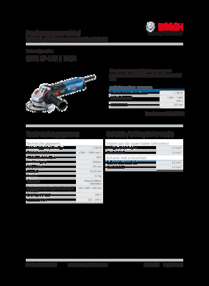 Kutne brusilice Bosch GWS 17-125 S INOX