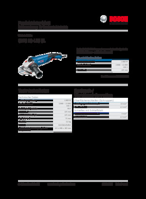 Kutne brusilice Bosch GWS 18-125 SL