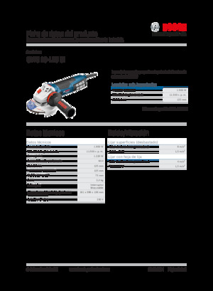 Kutne brusilice Bosch GWS 19-125 CI