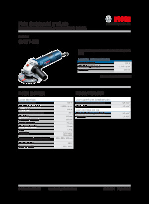Kutne brusilice Bosch GWS 7-125