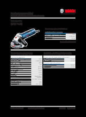 Kutne brusilice Bosch GWS 7-125