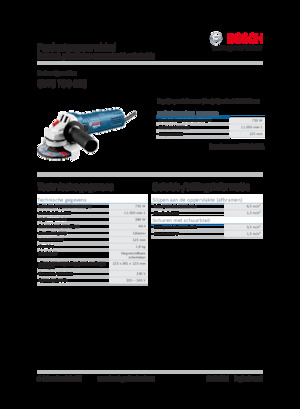 Kutne brusilice Bosch GWS 750 (125 mm)