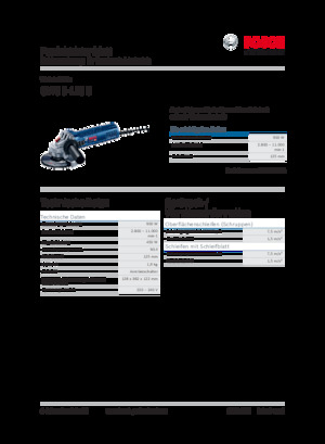 Kutne brusilice Bosch GWS 9-125 S