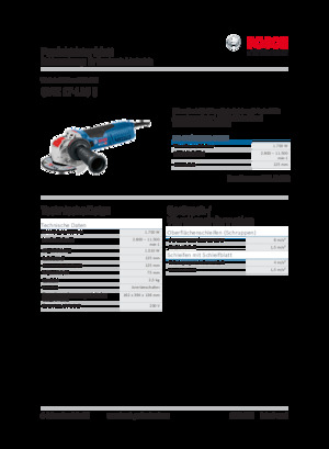 Kutne brusilice Bosch GWX 17-125 S
