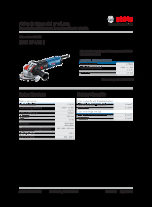 Kutne brusilice Bosch GWX 17-125 S