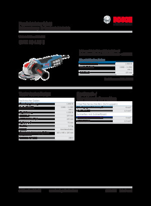 Kutne brusilice Bosch GWX 19-125 S