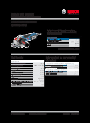 Kutne brusilice Bosch GWX 19-125 S