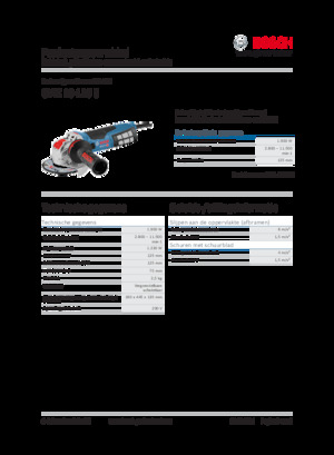 Kutne brusilice Bosch GWX 19-125 S