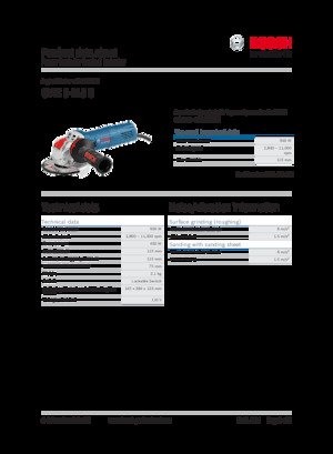 Kutne brusilice Bosch GWX 9-115 S