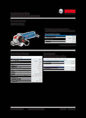 Kutne brusilice Bosch GWX 9-125 S