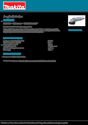 Kutne brusilice Makita N9500N