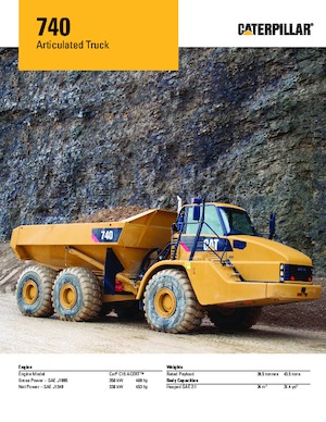 Zglobni kiperi Caterpillar 740