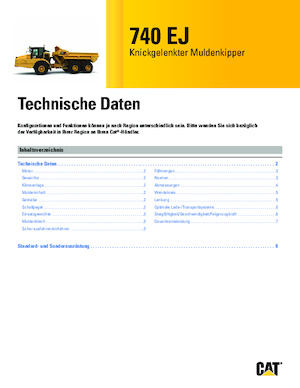 Zglobni kiperi Caterpillar 740 EJ