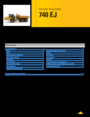 Zglobni kiperi Caterpillar 740 EJ