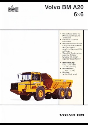 Zglobni kiperi Volvo A 20 6x6