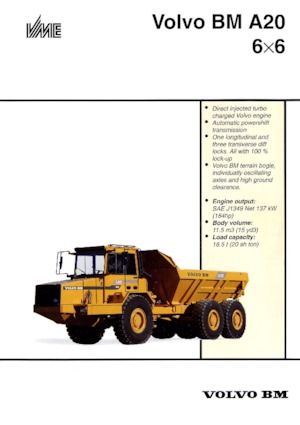 Zglobni kiperi Volvo A 20 6x6