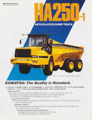 Zglobni kiperi Komatsu HA250-1