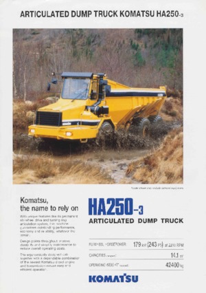 Zglobni kiperi Komatsu HA250-3