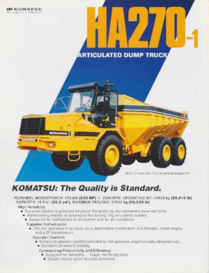 Zglobni kiperi Komatsu HA270-1