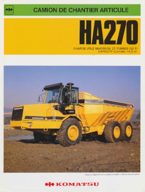 Zglobni kiperi Komatsu HA270