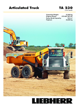Zglobni kiperi Liebherr TA 230