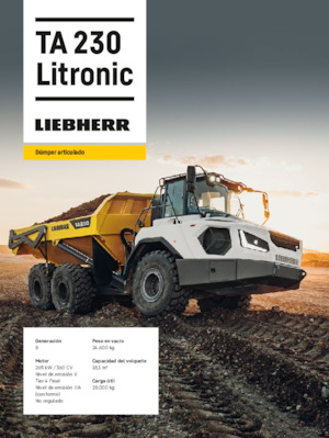 Zglobni kiperi Liebherr TA 230 Litronic