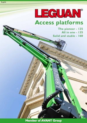 Zglobna podizna platforma na kotačima Leguan 135